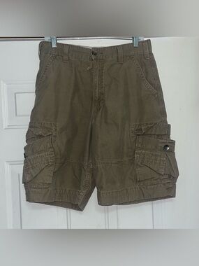 Vintage Y2K Levi’s Squad Cargo Tan Brown Khaki Shorts Men’s W31